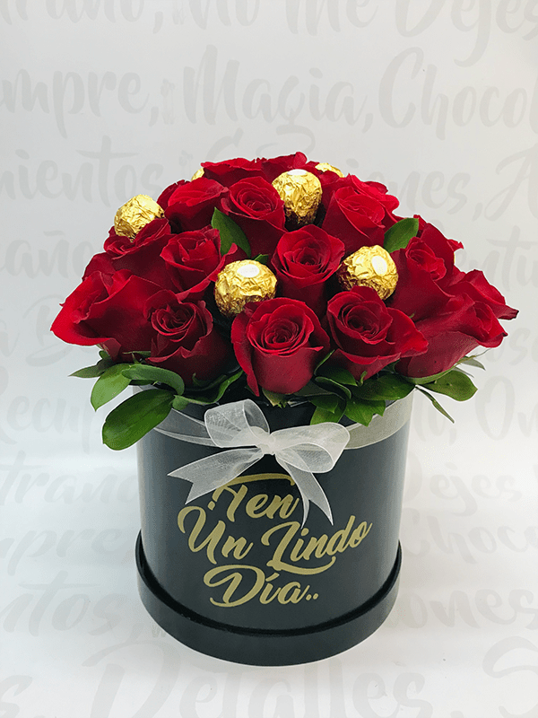 Cilíndro rosas y Ferreros