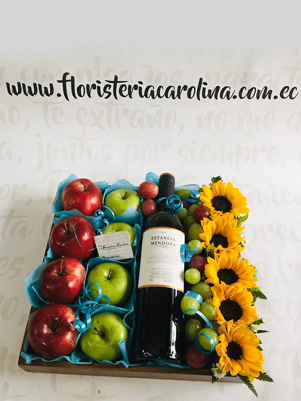 Frutas y vino
