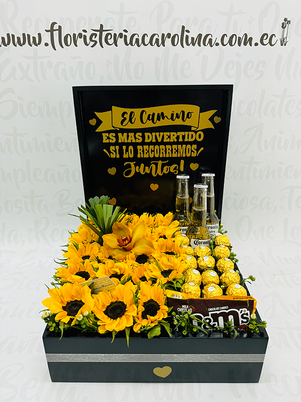 Box girasol y coronas