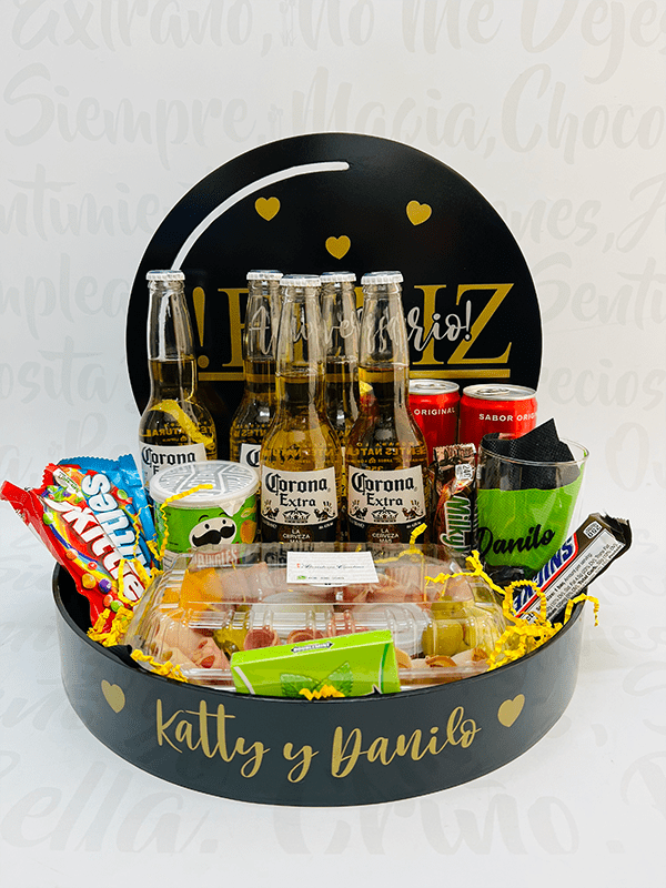 Bandeja circular y coronas