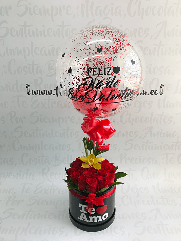 Cilíndro y burbuja te amo