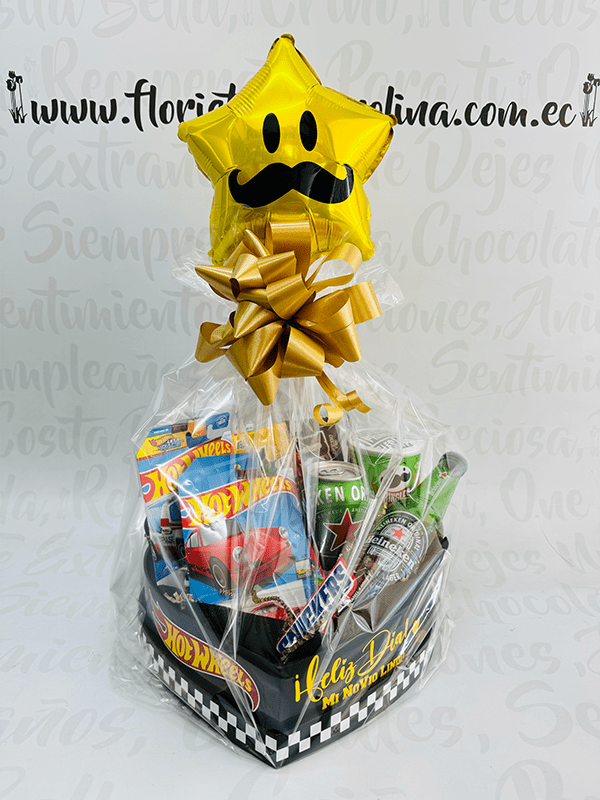 Corazón Hot Wheels (27x27cm)