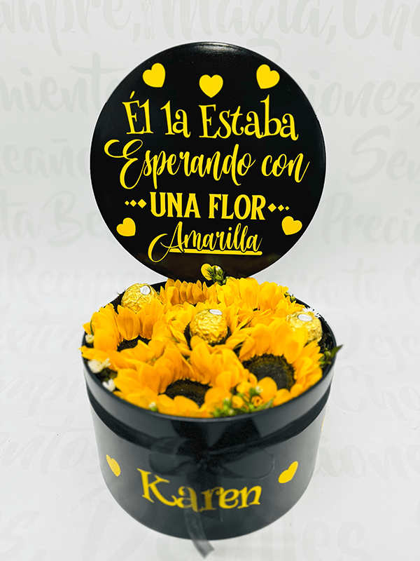 Cilíndro Jr girasol (20x15cm)