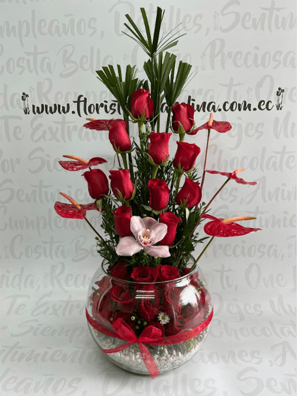 Posuelo grande rosas