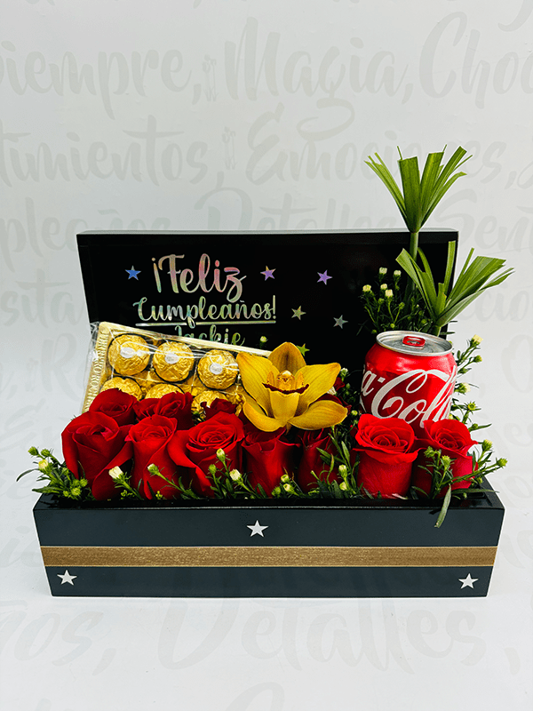 Baúl rosas y Ferrero