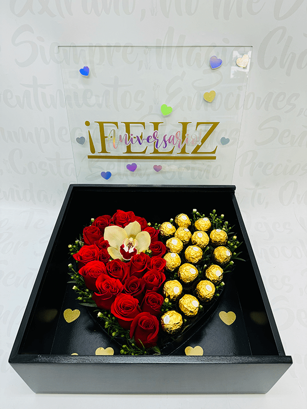 Box cuadrada corazón interno