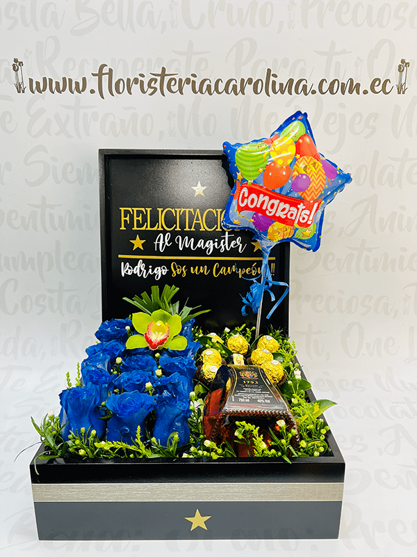 Baúl rosas azules y soomthing