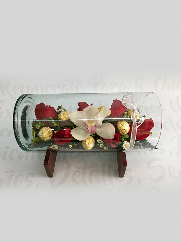 Cilíndro rosas y Ferreros