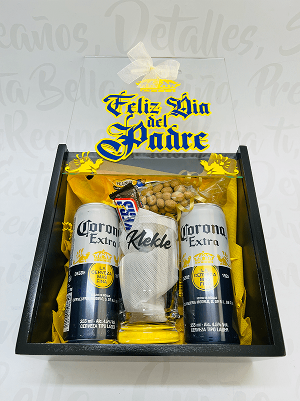 Box corona y vaso
