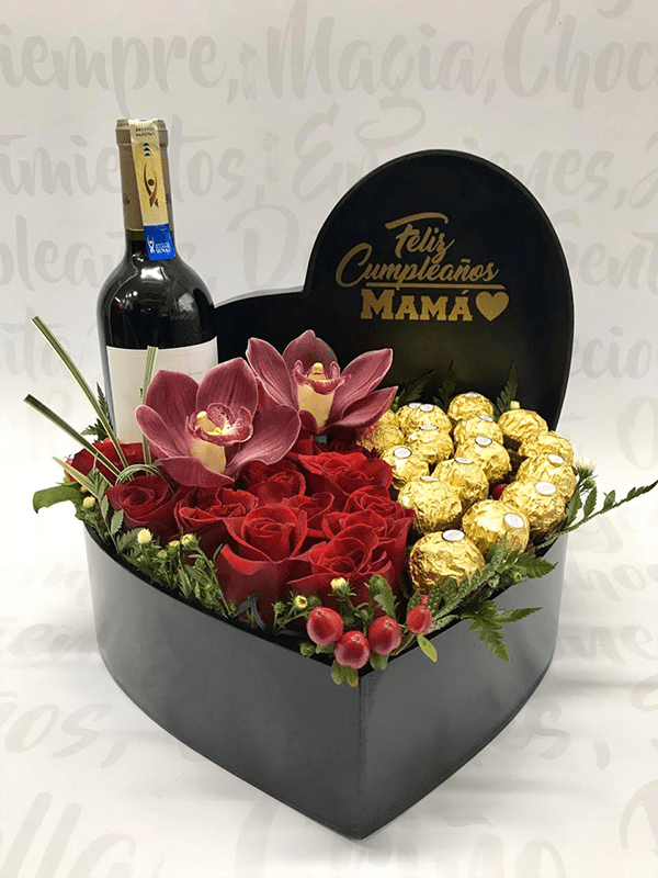 Corazón Vino y Ferrero